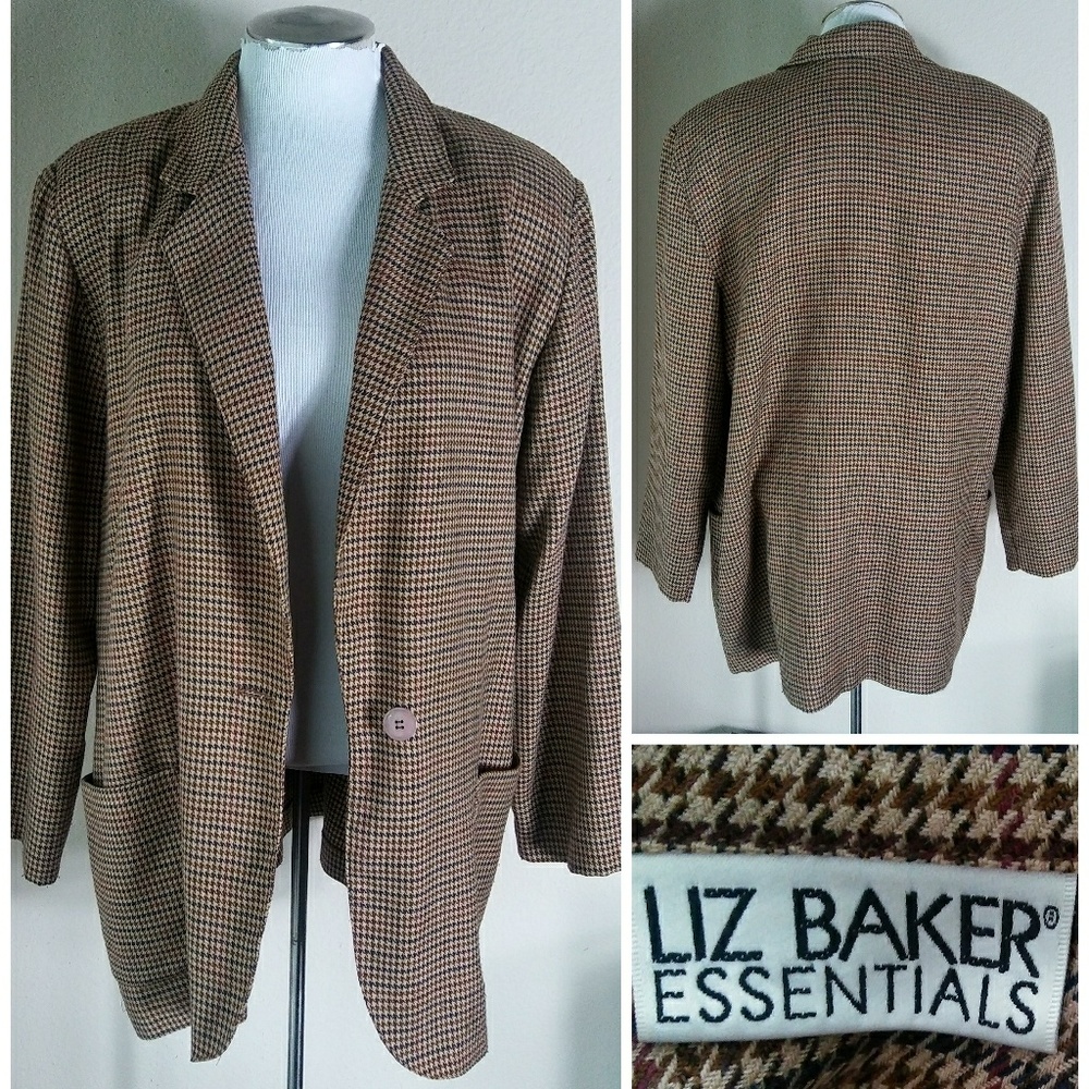 Liz Baker Essential | Houndstooth Blazer